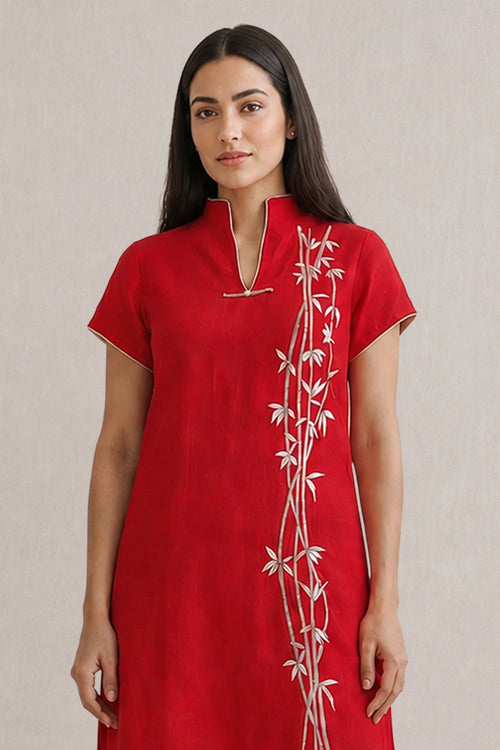 Red Bamboo Tunic