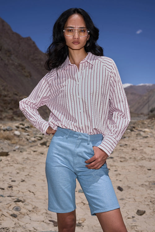 Swarovski Stripe Shirt