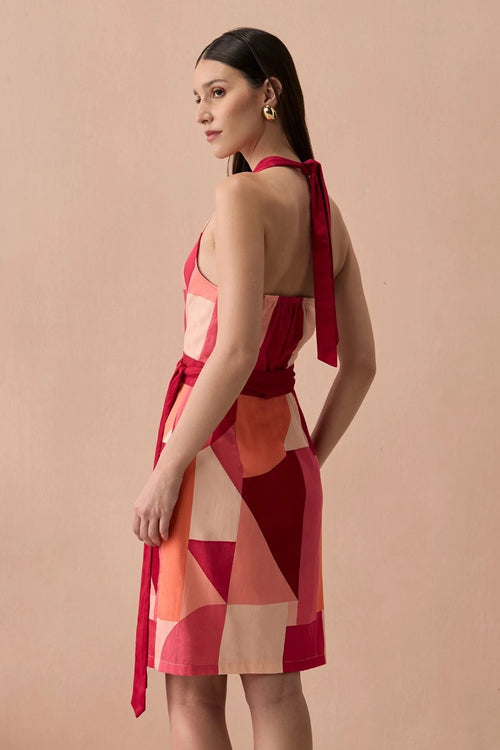 Blush Bordeaux Short Dress