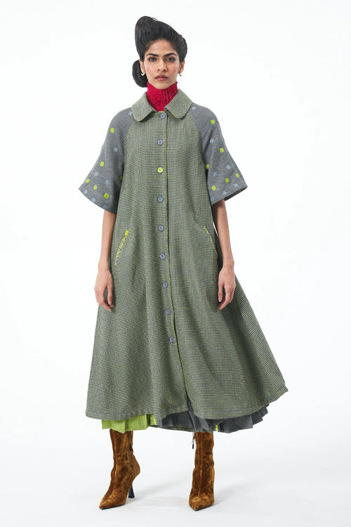 Grey Lime Spinner's Dress