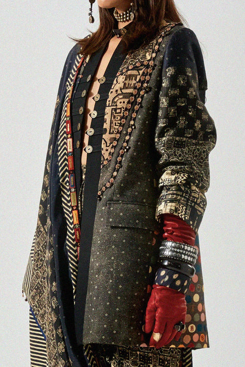 Akaar Open Dhana Jacket Set