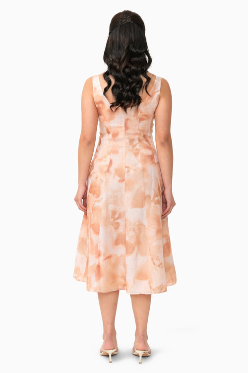 Peach Mira Dress