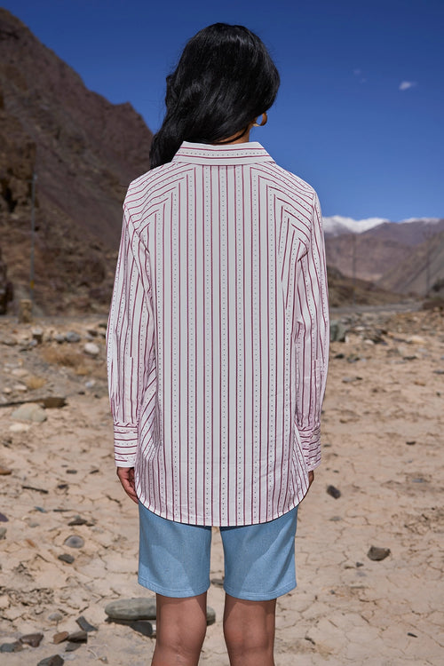 Swarovski Stripe Shirt