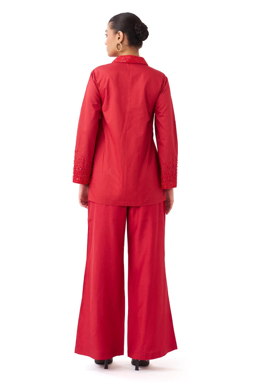 Bloom Red Co-ord Set