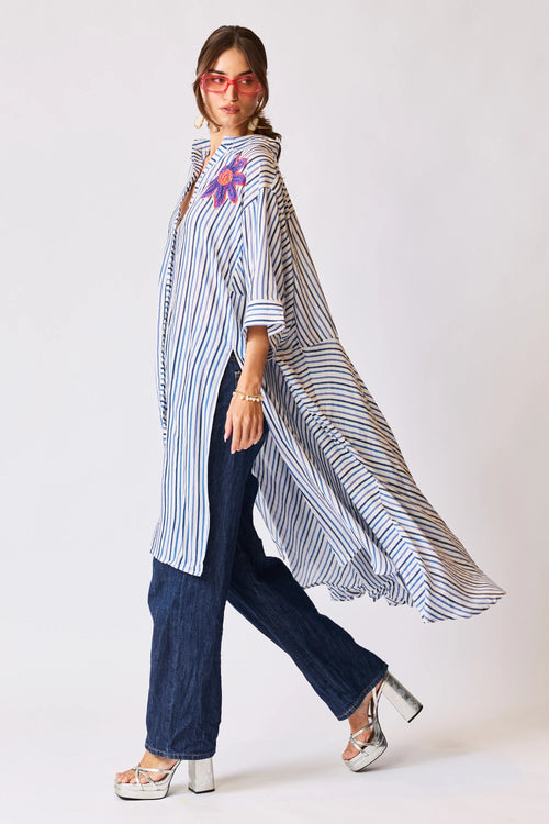 Floral Appliqué Tunic