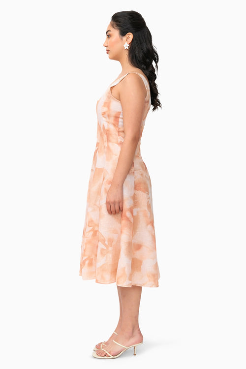 Peach Mira Dress