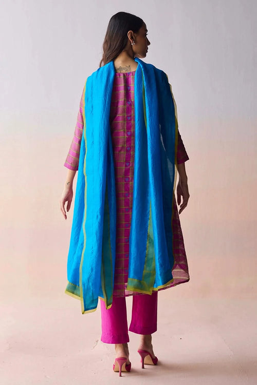 Lightfall Blue Dupatta