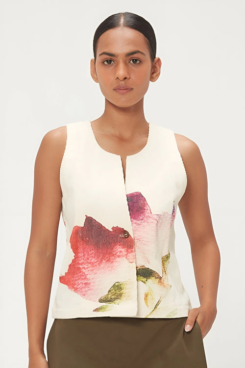 Off White Pink Mrinal Top