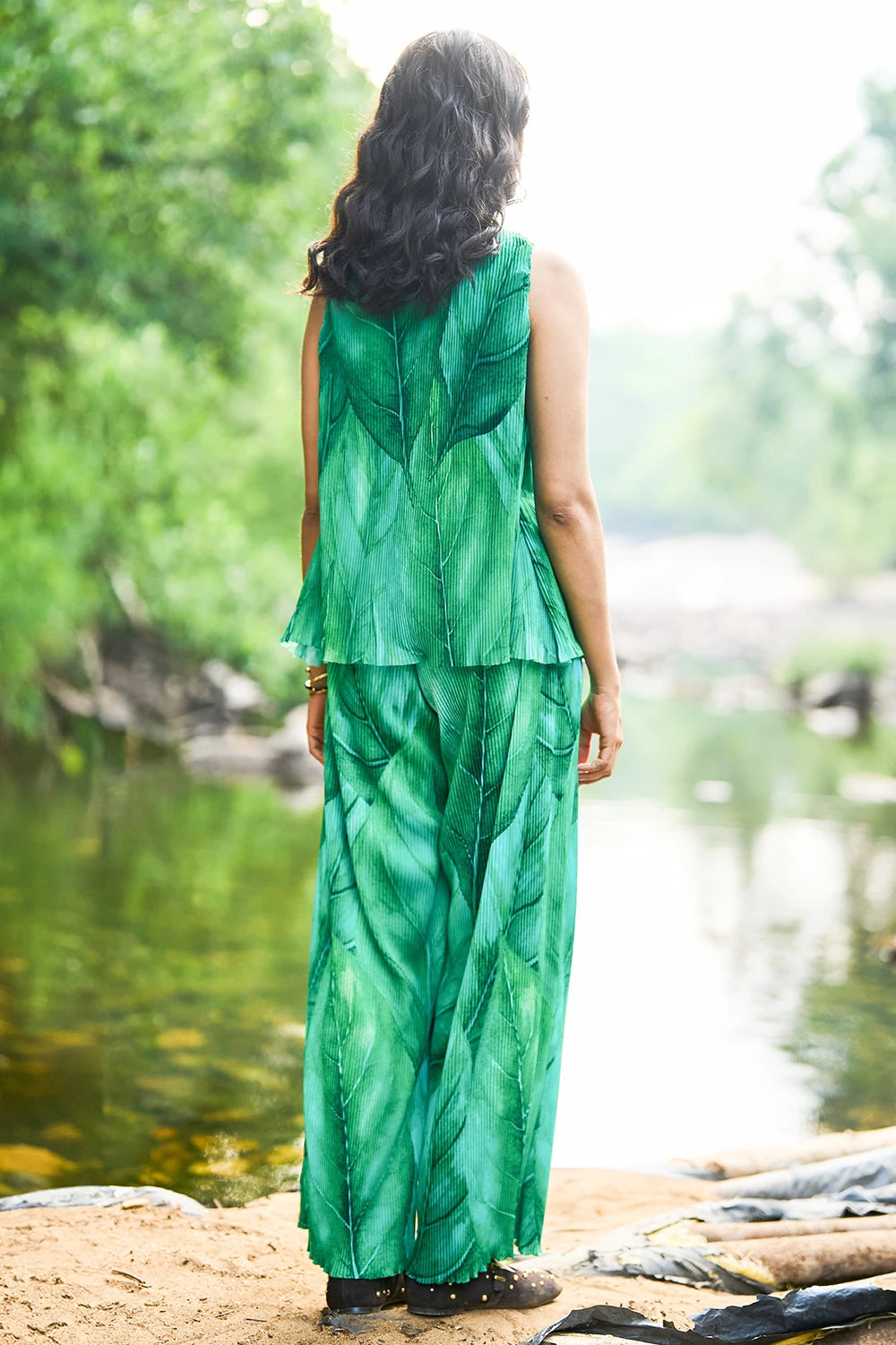 Pleated Print Set