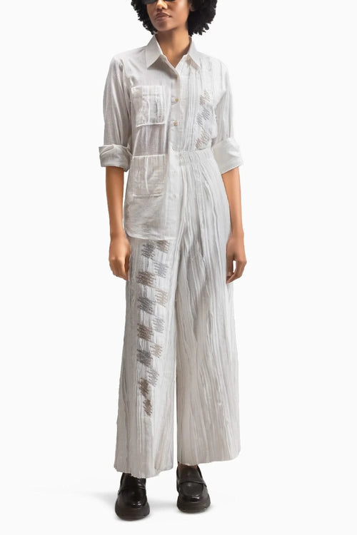 White Wave Co-ord Set