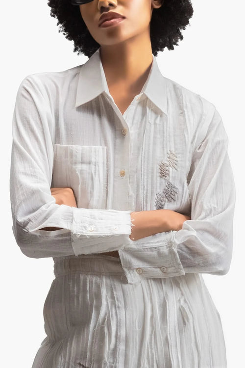 White Wave Co-ord Set