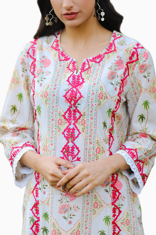 Yellow Mrinal Kurta and Pants with Dupatta