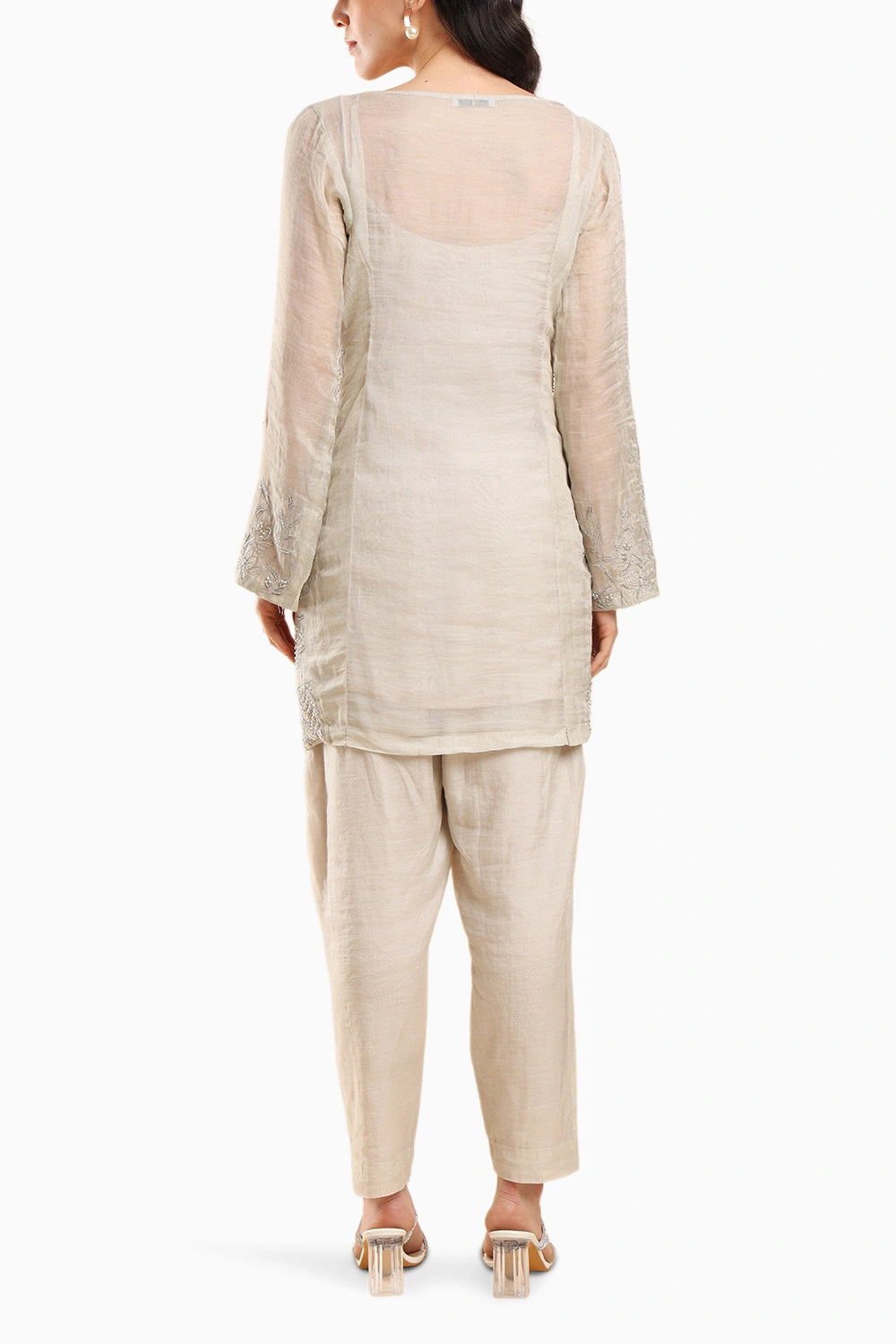 Neutral Two Piece Kurta Set