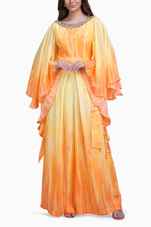 Coral Ombre Haze Jumpsuit
