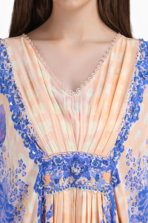 Denser Duo Floral Placement Kaftan