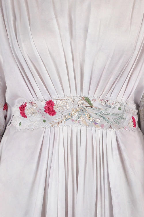 Ivory Palm Drift Kaftan