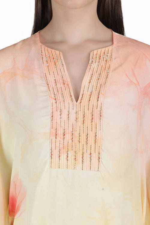 Peach Tulip Printed Co-ord Set