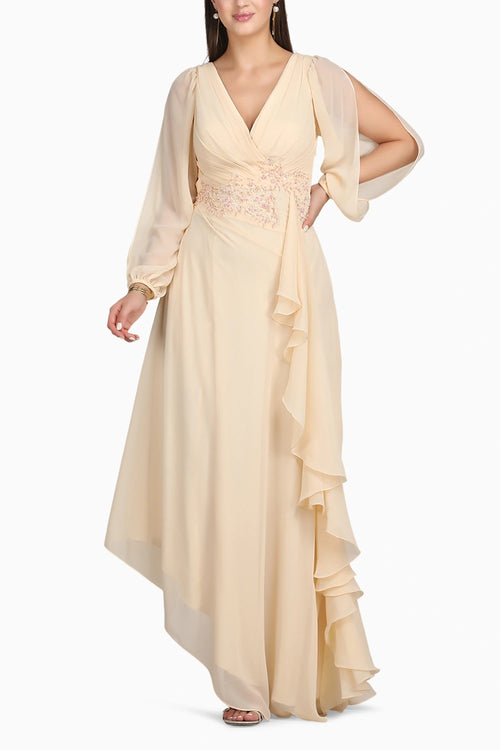 Ivory Cascade Gown