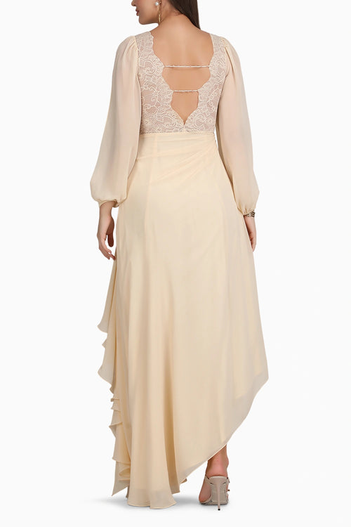 Ivory Cascade Gown