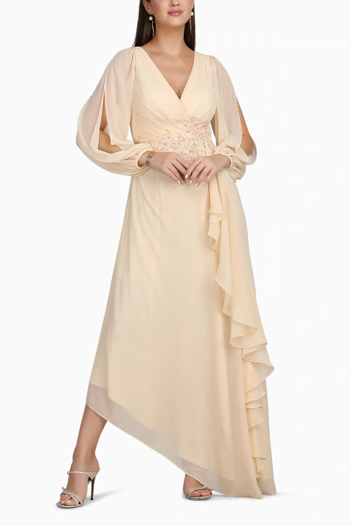 Ivory Cascade Gown