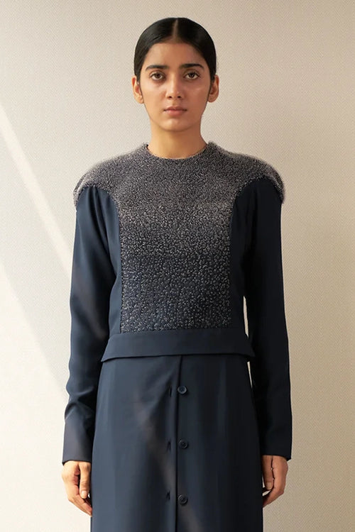 Armour Top with Front Buttoned Up Trouser