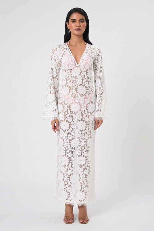 Floral Lace Maxi Dress
