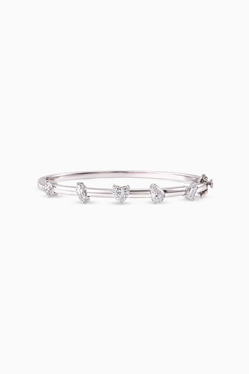 Majestic Fancy Diamond Cuff Bracelet