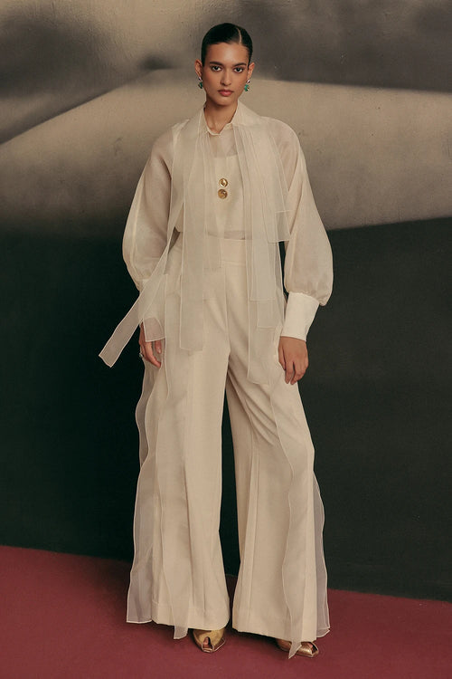 White Corridor Shirt And Elara Pants