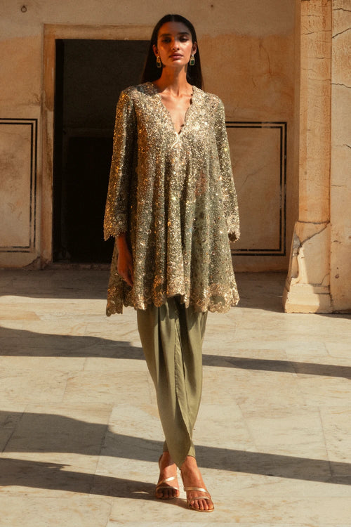 Stella Kurta With Dhoti Set