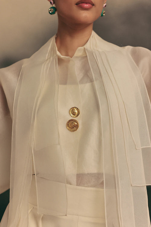 White Corridor Shirt And Elara Pants