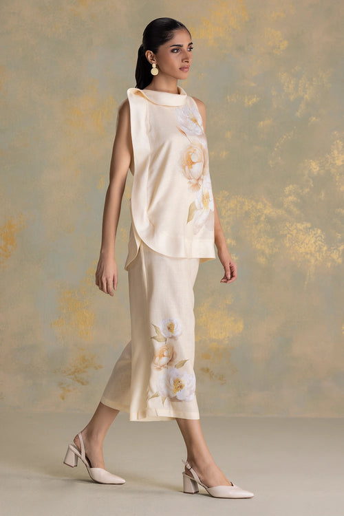 Magnolia Butter Yellow Cascade Co-ord Set