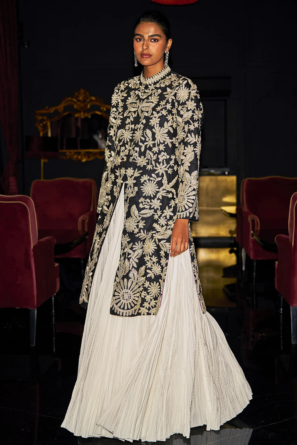 Crushed Crinkle Maxi Skirt