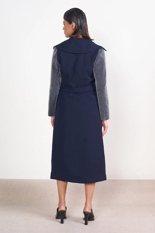 Textured Sleeve Trench