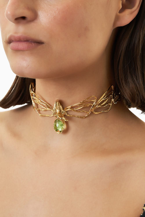 The Olive Swan Choker
