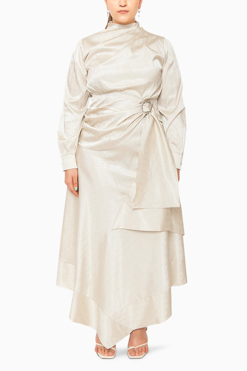 Creme Brulee Top With Daisy Skirt