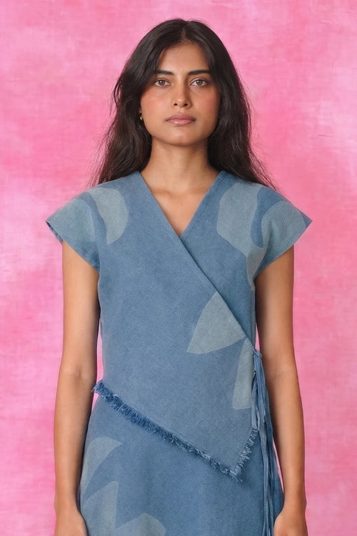 Iris Wrap Top
