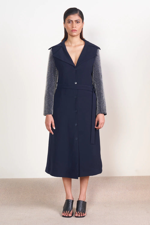 Textured Sleeve Trench