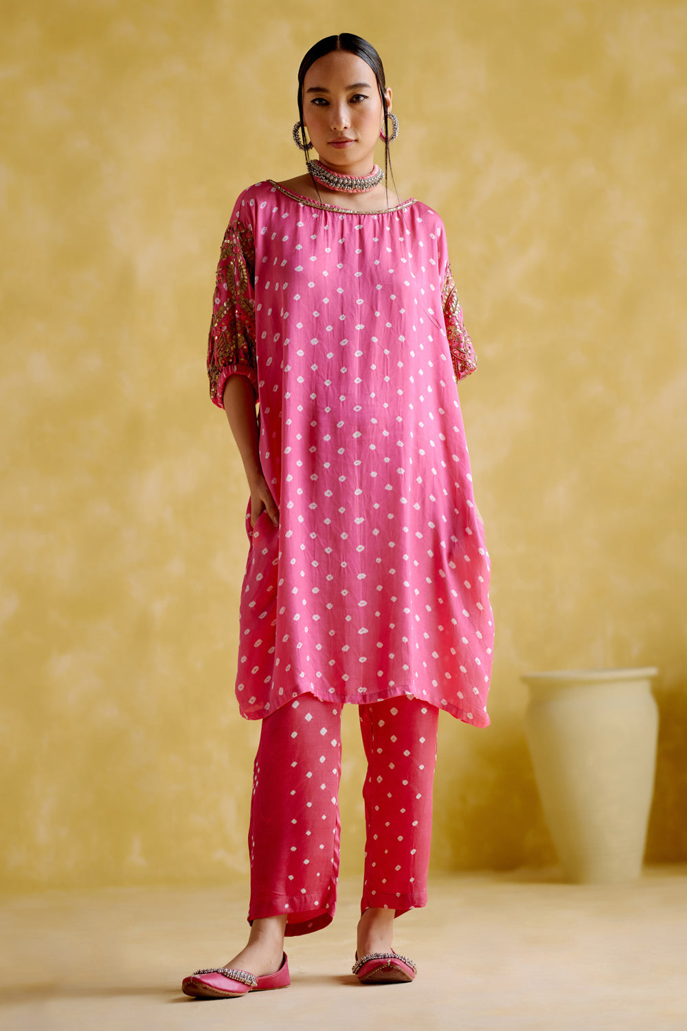 Indrina Pink Kurta Set