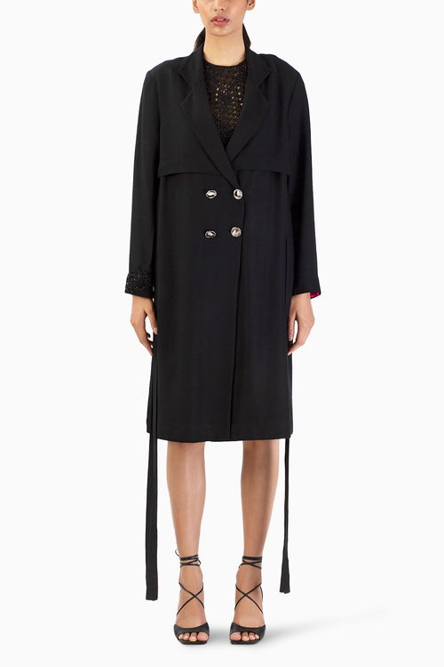Zero Moon Pashmina Trench Coat