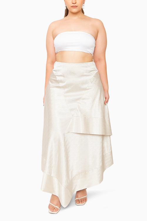 Creme Brulee Top With Daisy Skirt