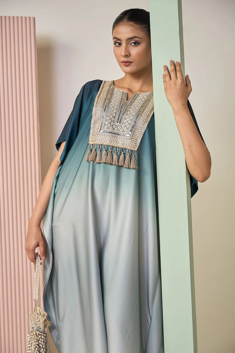 Kathryn Kaftan Mirror Dress - Grey