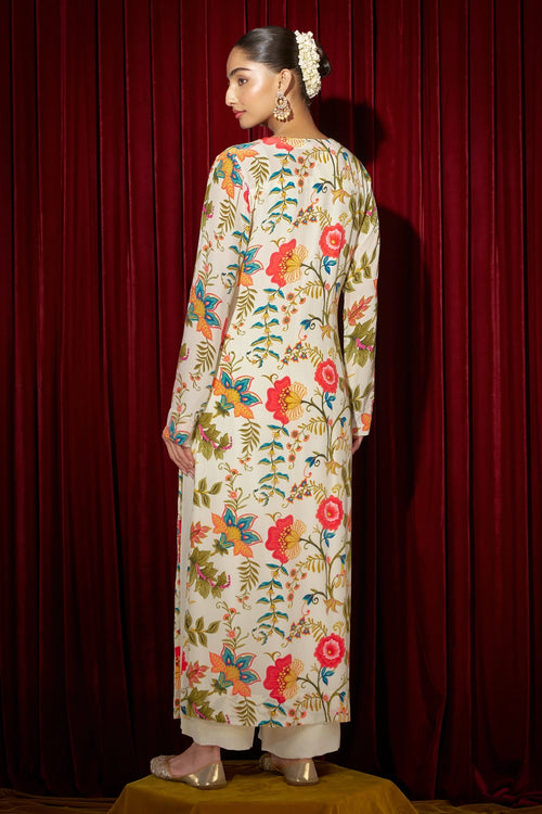 Aditi Vanilla Cream Kurta Set