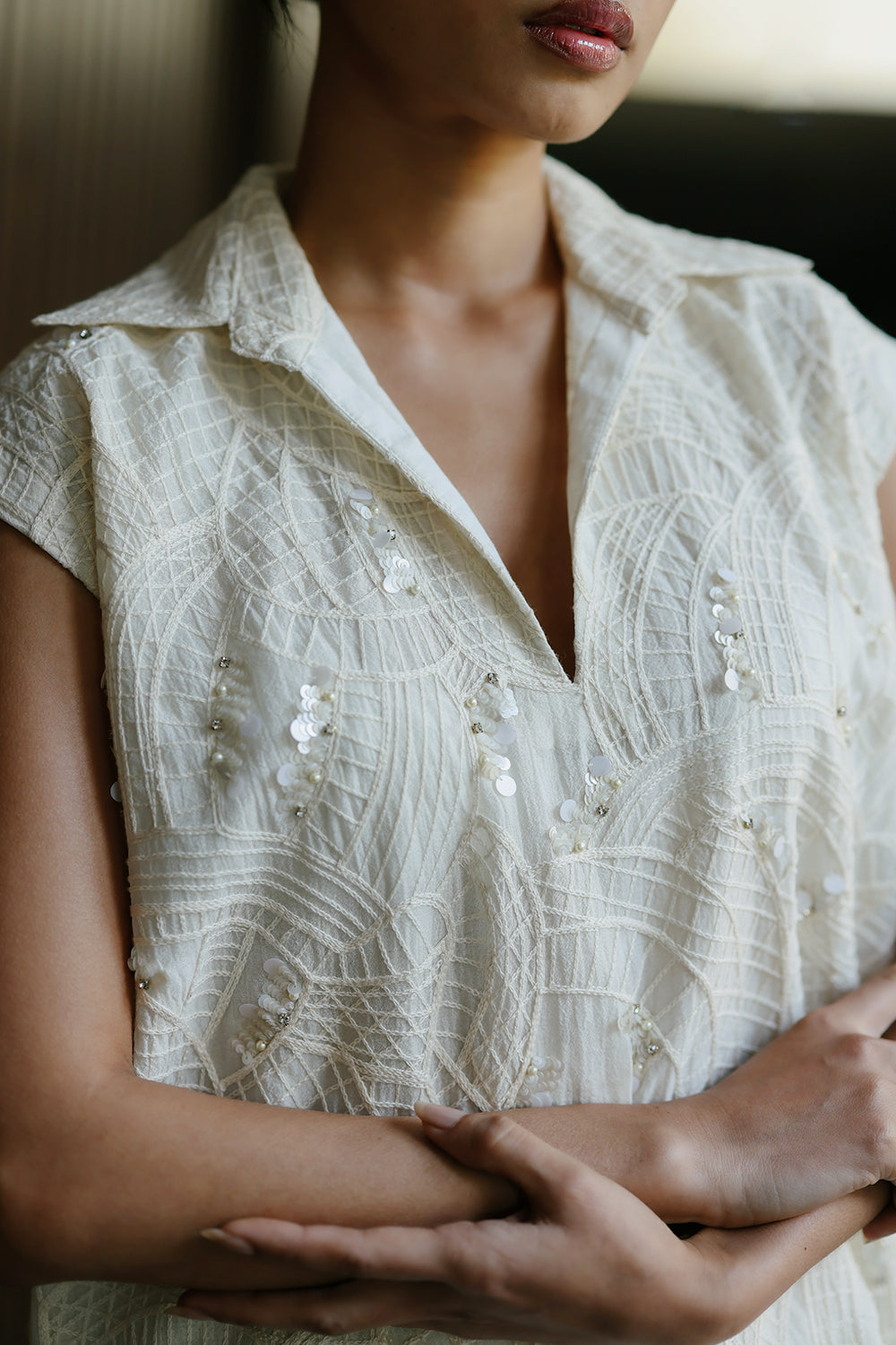 Sway Organza Beadwork Co-ord Set