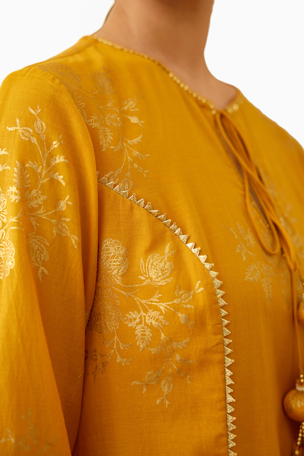 Ochre Foil Dhoti