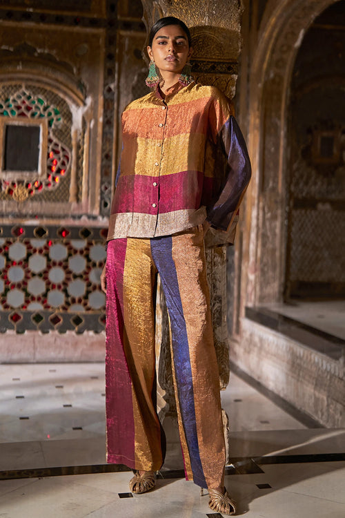 Benares Tissue Striped Pant