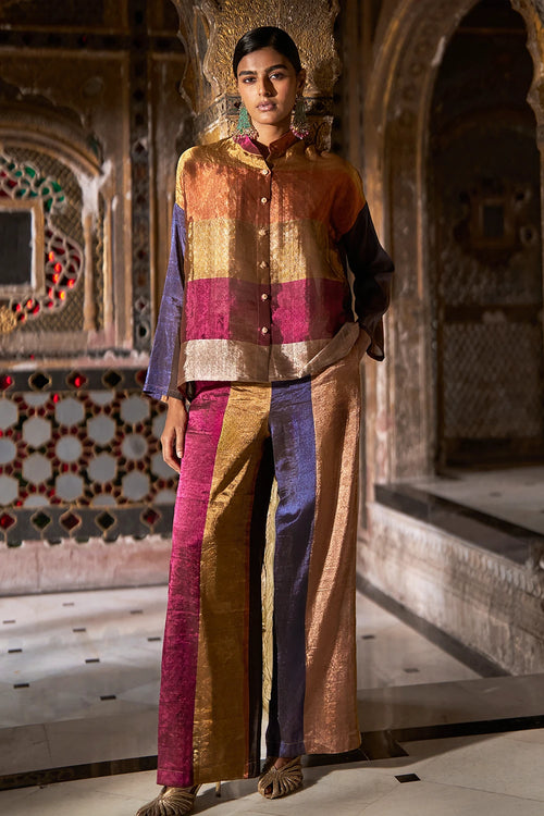 Benares Tissue Striped Pant