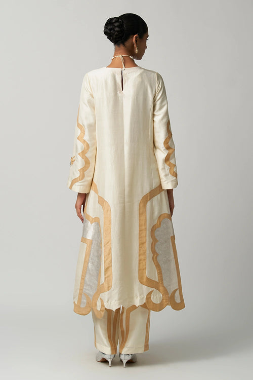 Art Deco Moti Mehrabiya Kurta Set