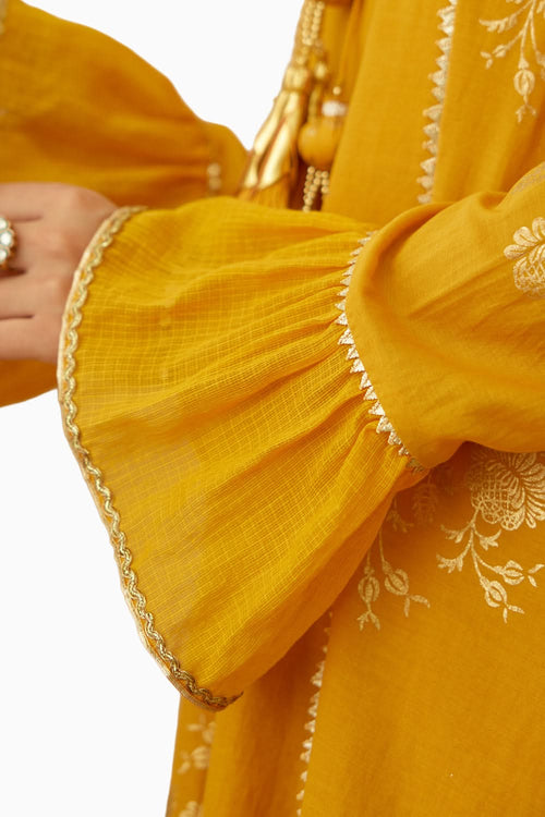 Ochre Foil Dhoti