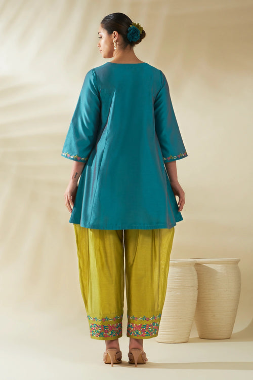 Blue Ziya Tunic Set