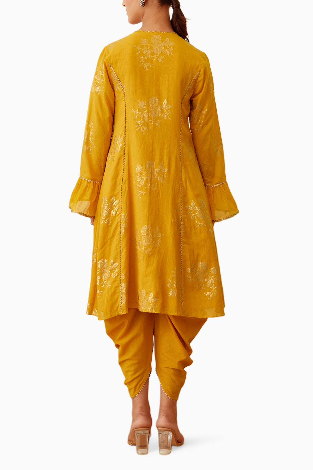 Ochre Foil Dhoti